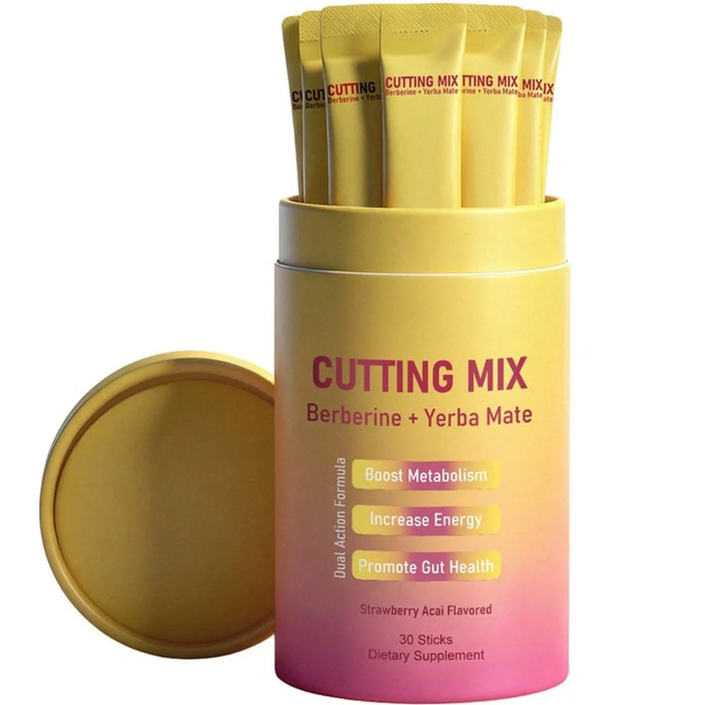 Berberine HCl Powder Drink Mix with Yerba Mate, Chromium, B6 & B12, Daily Wellness Supplement - Bond Well Supplies