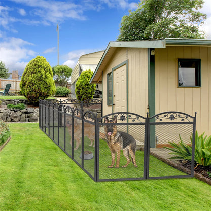 Heavy-Duty Metal Puppy Playpen, 8-Panel Indoor & Outdoor Dog Exercise Pen with Waterproof Whelping Pad