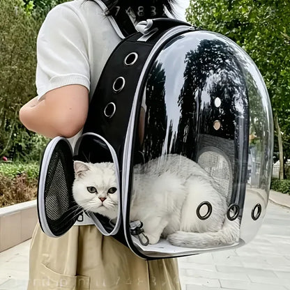 Pet Carrier Backpack for Cats & Small Dogs, Double-Shoulder Capsule Design