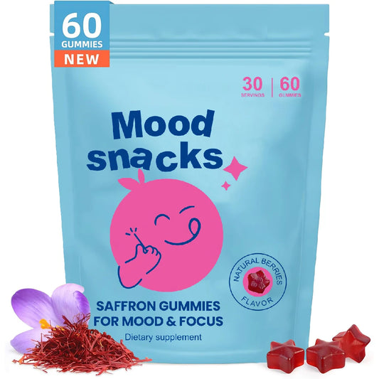Children's Saffron Gummies, Saffron Extract, Passion Flower & GABA, Daily Mood, Focus & Wellness Support - Bond Well Supplies