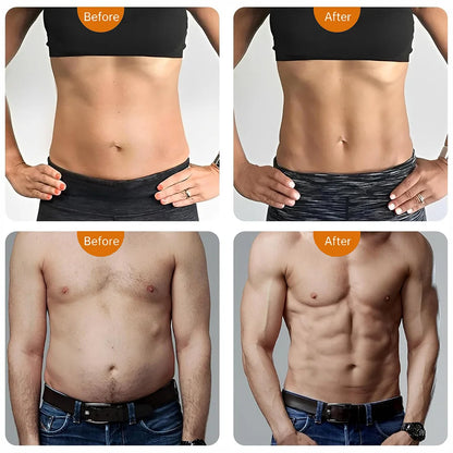 Electronic Abdominal Muscle Stimulator, Rechargeable EMS Training Belt for Core and Home Workouts