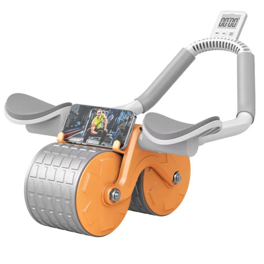 Dual-Wheel Abdominal Exercise Roller, Non-Slip Stable Core Trainer for Beginners & Home Gym