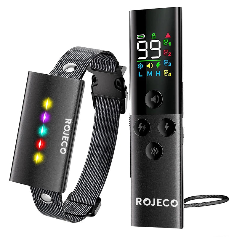 ROJECO Remote Dog Training Collar, Adjustable Training Modes, IPX7 Waterproof