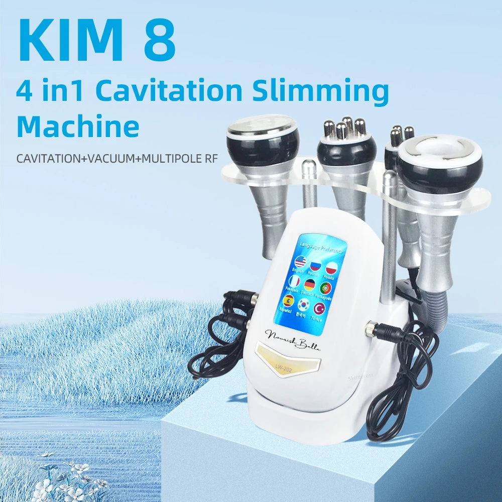 4-in-1 40K Ultrasonic Cavitation Beauty Machine for Body and Facial Care