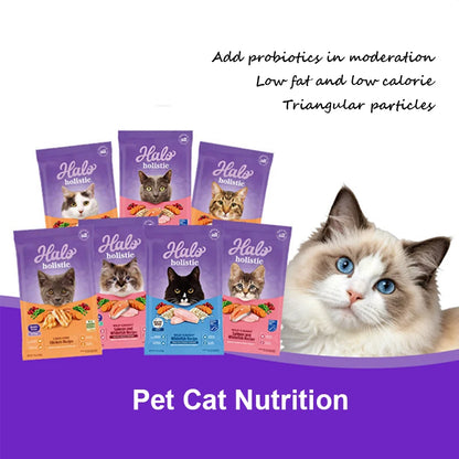 High-Quality Cat Food, Wild-Caught Salmon & Whitefish Chicken Recipe, 50g, Healthy Weight Support - Bond Well Supplies