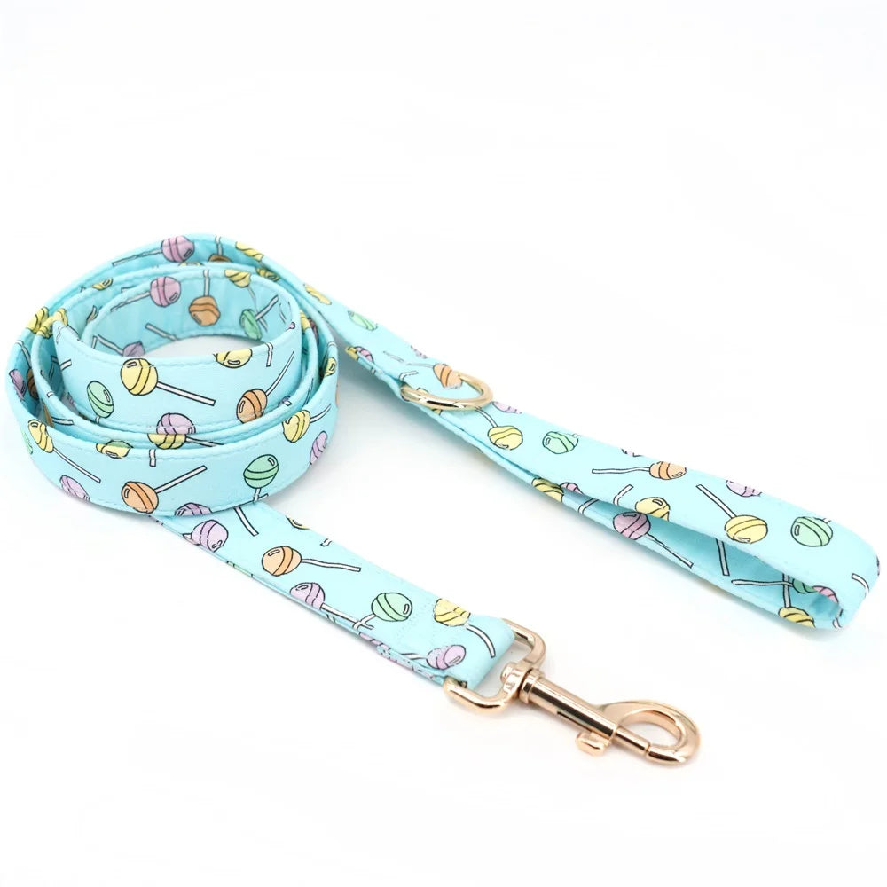 Personalized Dog Bowtie Collar, Lollipop-Inspired Design for Holiday Parties, Birthdays & Pet Gifts - Bond Well Supplies