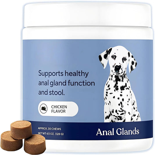 Anal Gland Support Chews for Dogs, Probiotics & Digestive Wellness for Stool and Gland Support - Bond Well Supplies