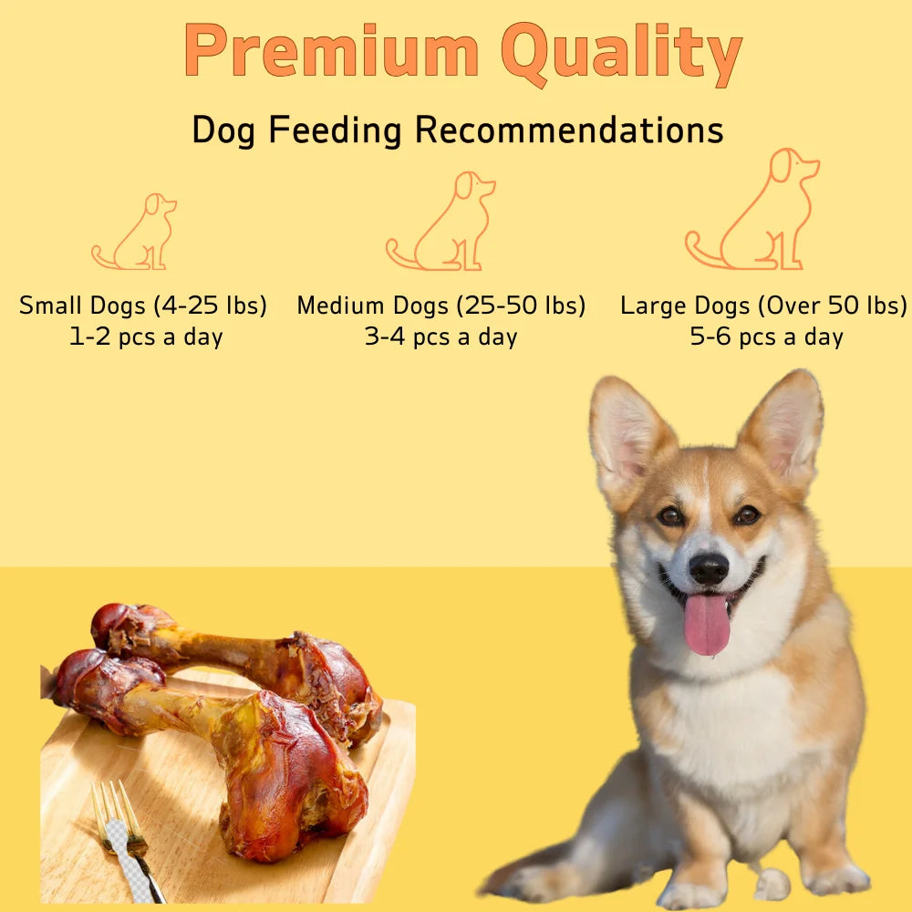 Natural Cow Bone Treat for Dogs, Protein-Rich Chew with Simple Ingredients