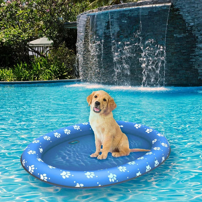 Portable Foldable Dog Floating Raft for Pool and Water Play