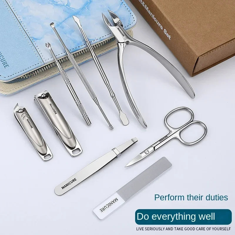 Professional Nail Clipper and Grooming Kit for Home and Travel