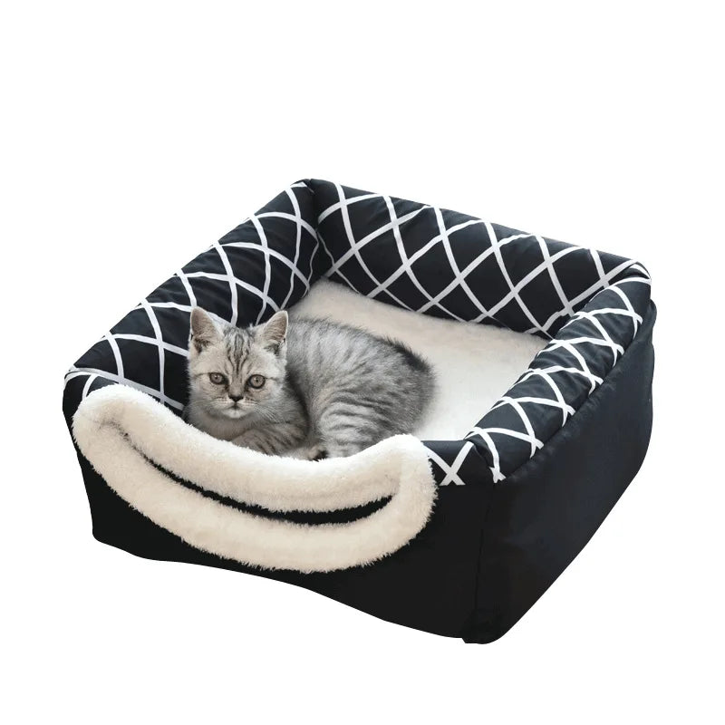 Enclosed Space Capsule Cat House, Warm Winter Pet Bed & Indoor Cat Furniture - Bond Well Supplies