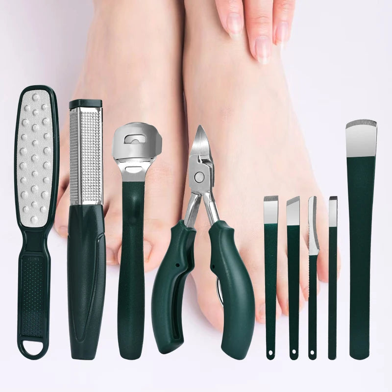 48-Piece Professional Nail Care Set, Stainless Steel Nail Trimmers, Manicure & Pedicure Tools - Bond Well Supplies