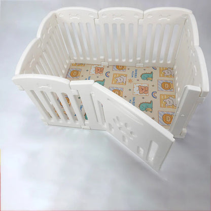 Indoor Pet Fence for Small Dogs, Dog Kennel & Playpen Enclosure with Safety Guard Rails