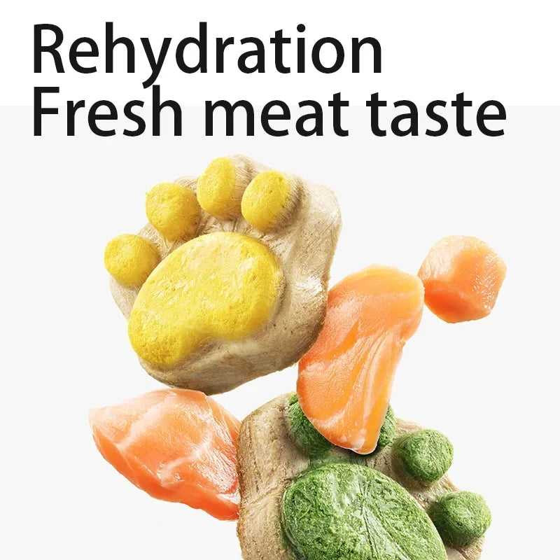 Yee Freeze-Dried Raw Cat Treats, Meat & Bone Recipe, High-Protein Snacks for Kittens and Adult Cats