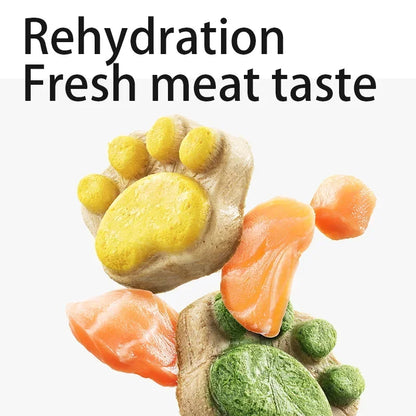 Yee Freeze-Dried Raw Cat Treats, Meat & Bone Recipe, High-Protein Snacks for Kittens and Adult Cats