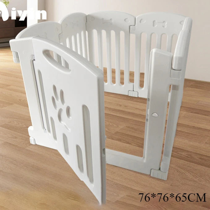 Indoor Pet Fence for Small Dogs, Dog Kennel & Playpen Enclosure with Safety Guard Rails