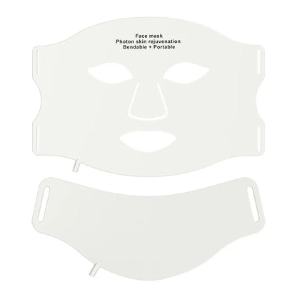 Portable Wireless LED Face & Neck Mask, 7-Color Photon Light Therapy for Facial Skin Care - Bond Well Supplies