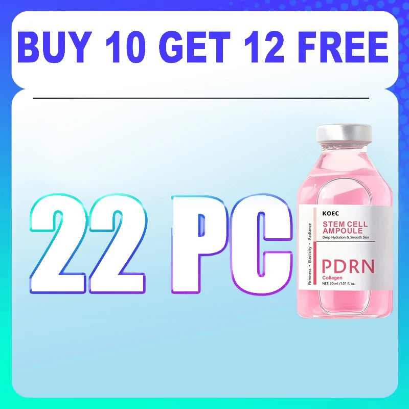 Stem Cell PDRN Ampoule Serum, Collagen Facial Essence for Hydration, Smoother-Looking Skin & Radiance - Bond Well Supplies