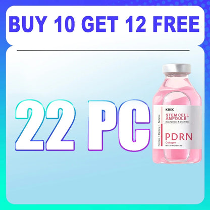 Stem Cell PDRN Ampoule Serum, Collagen Facial Essence for Hydration, Smoother-Looking Skin & Radiance - Bond Well Supplies