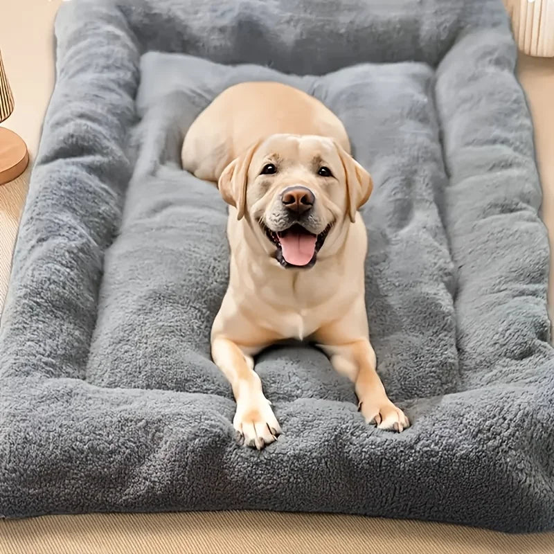 Oversized Cat & Dog Bed, Ultra-Soft Plush Rectangular Sofa Cushion for All Sizes - Bond Well Supplies