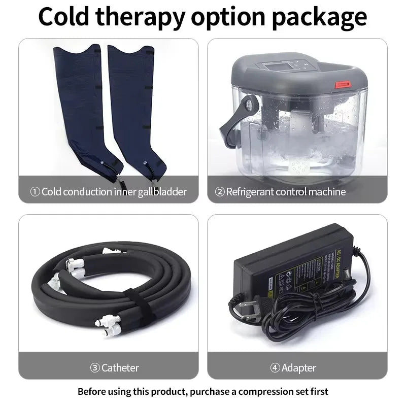 JILI Pressotherapy Compression Boots, 6-Chamber Foot & Leg Massager for Home Relaxation & Recovery