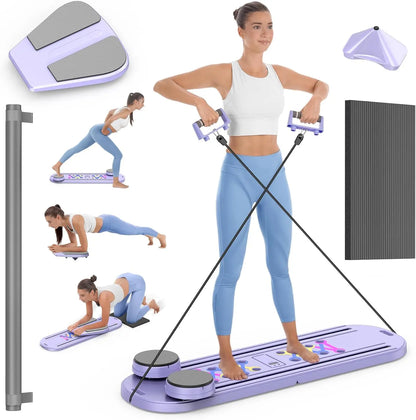 Portable Pilates Reformer Board for Strength, Core Training and Total Body Exercise