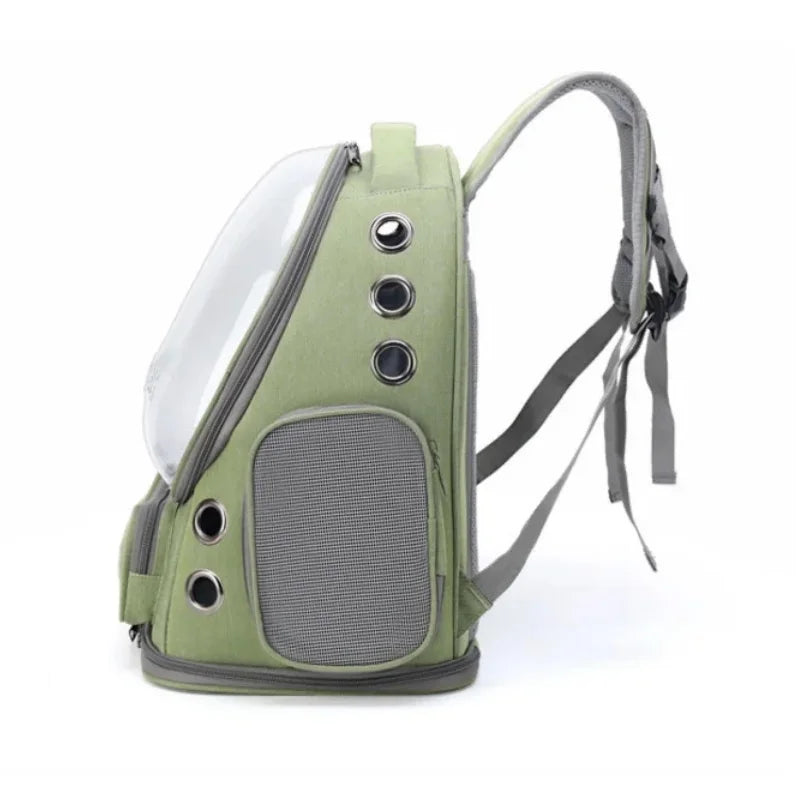 Pet Carrier Backpack for Cats and Small Dogs, Breathable Transparent Travel Bag