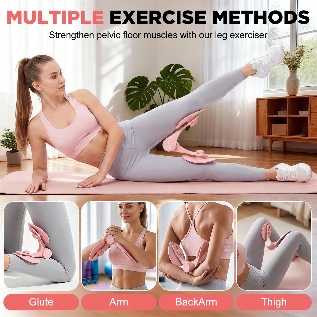 RELIFE Thigh Master, 360° Adjustable Leg Exerciser for Home, Gym, Office and Outdoor Workouts