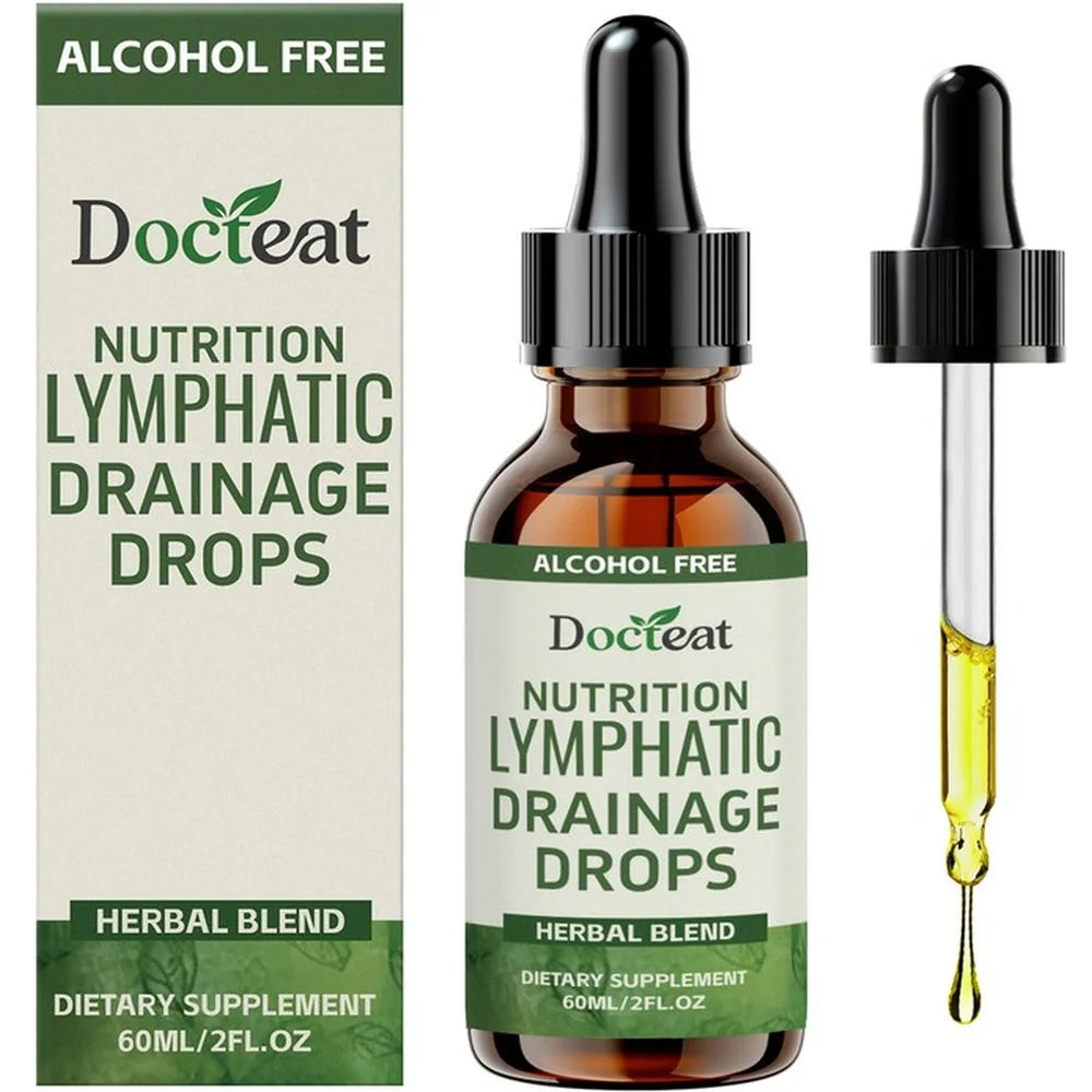 Lymphatic Support Drops, Alcohol-Free Blend with Vitamin B12 & Zinc for Lymphatic Balance & Daily Vitality, 60ml - Bond Well Supplies