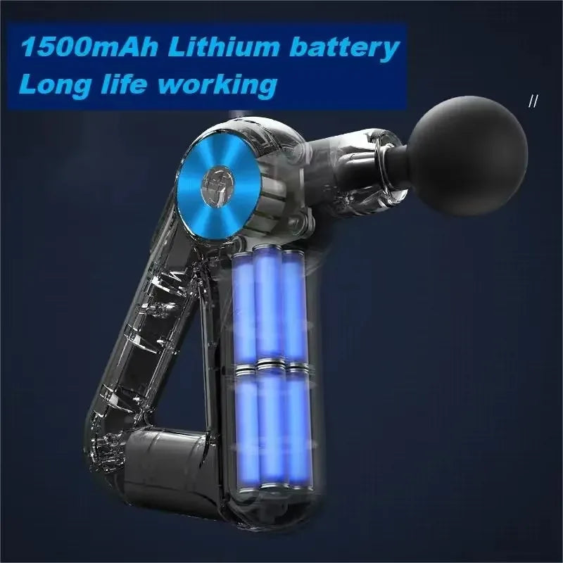 Handheld Muscle Massager for Neck, Shoulders and Back, Low-Noise Operation