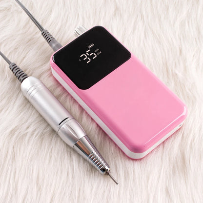 SIMINAIL Rechargeable Nail Drill Machine, 35,000 RPM Cordless Electric Nail File for Manicure and Pedicure