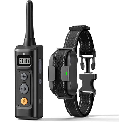 Dog Training Collar System with Remote Control and 3 Training Options