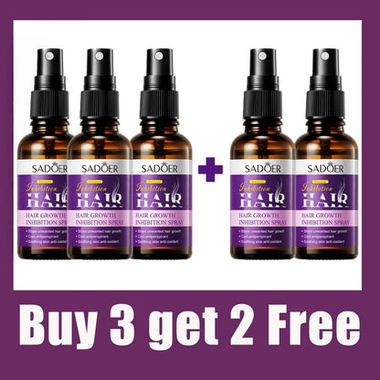 Hair Removal Spray with Growth Inhibitor, 2-Minute Fast Depilatory for Men & Women - Bond Well Supplies
