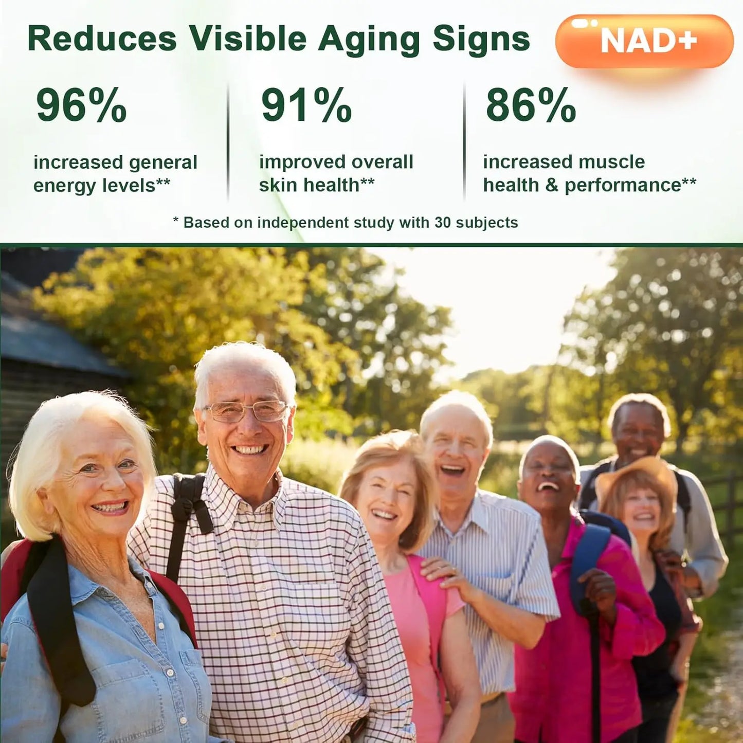 Liposomal NAD+ Advanced Supplement with Resveratrol, NAD Plus Capsules for Brain Function and Cellular Support