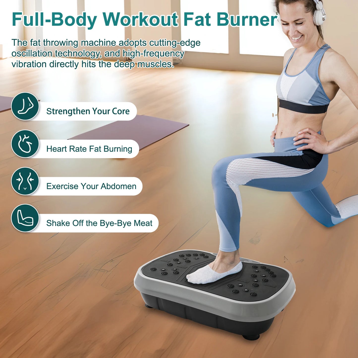 Portable Whole Body Vibration Platform for Strength, Balance and Exercise