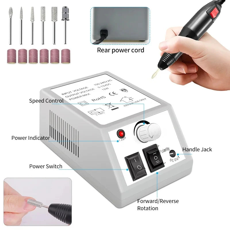 Complete Nail Extension Gel Kit, LED Nail Lamp, Nail Drill Machine, Poly Gel, Soak-Off Polish & Manicure Tools - Bond Well Supplies