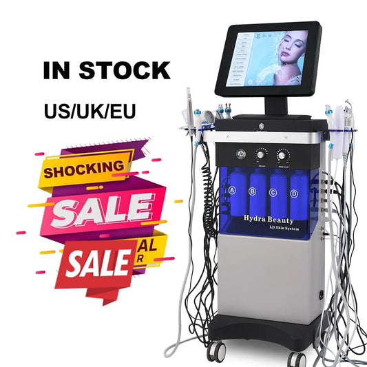 Professional Hydra Hydro Facial Machine, 14-in-1 Facial Beauty & Skin Care Equipment - Bond Well Supplies