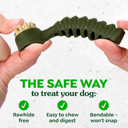 Dental Chews for Small Dogs, Mint & Tea Flavored Treats for Teeth Cleaning & Fresh Breath - Bond Well Supplies