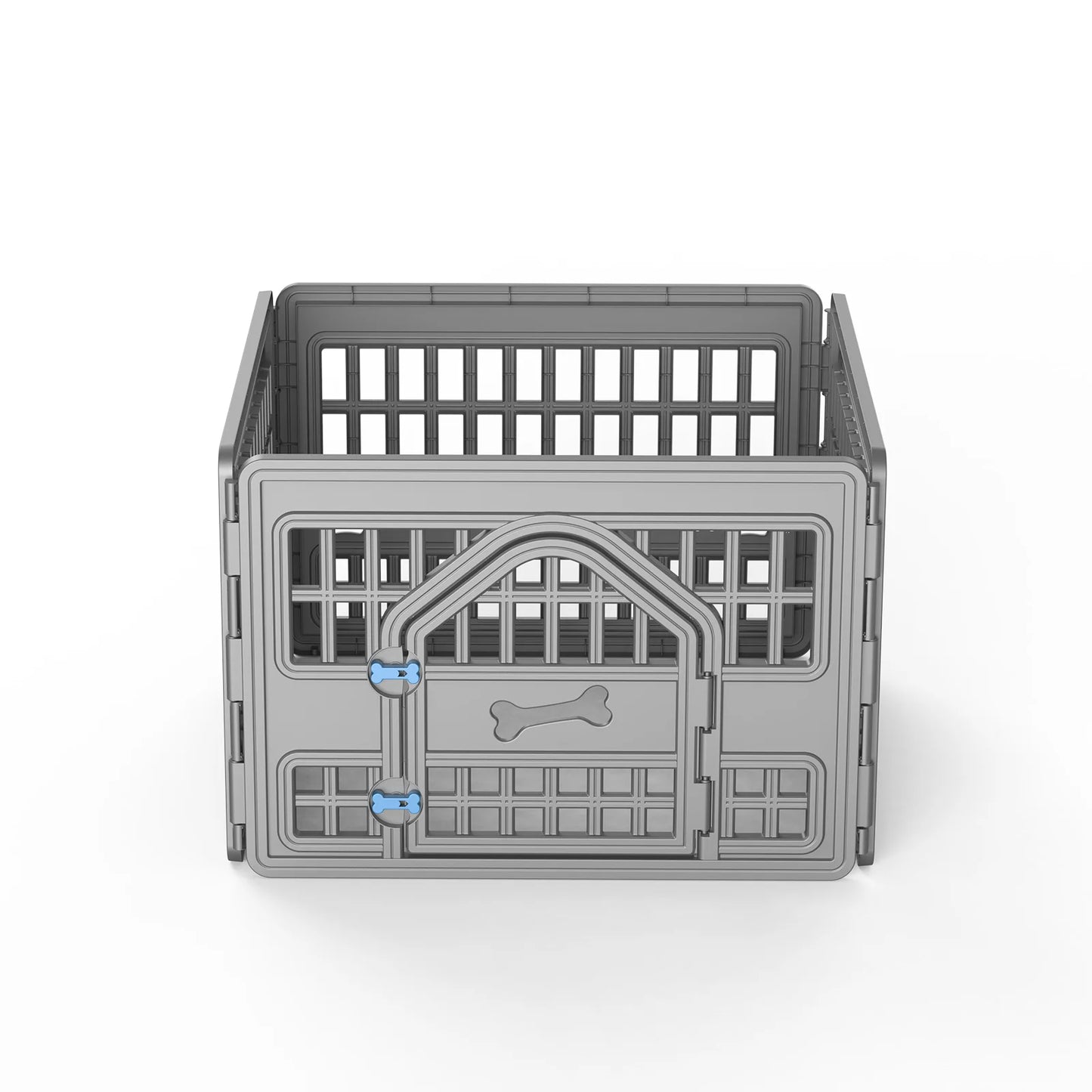 Foldable Plastic Dog Playpen, 4-Panel Pet Exercise Fence for Small & Medium Dogs, Indoor Outdoor