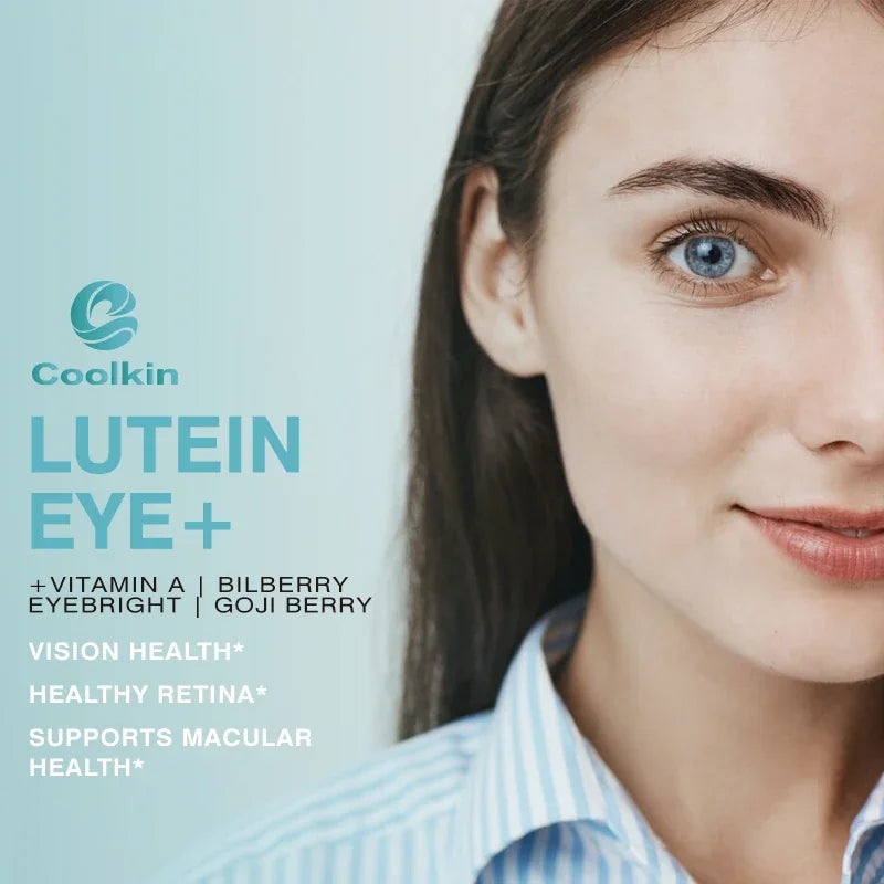 Lutein Eye Support Supplement with Vitamin A, Bilberry, Eyebright & Goji Wolfberry - Bond Well Supplies