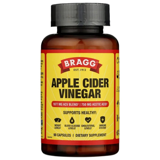 Apple Cider Vinegar Dietary Supplement, 750mg Acetic Acid with Vitamin D3 & Zinc, Vegan & Non-GMO - Bond Well Supplies