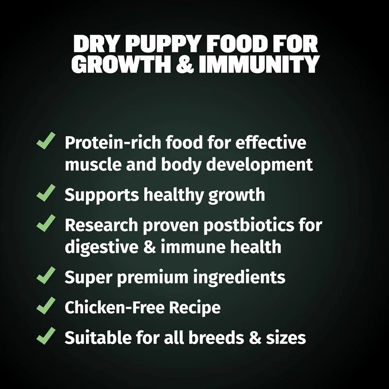BULLY MAX High-Protein Puppy Food, Wholesome Growth Formula for Strong Muscle Development, 120g - Bond Well Supplies