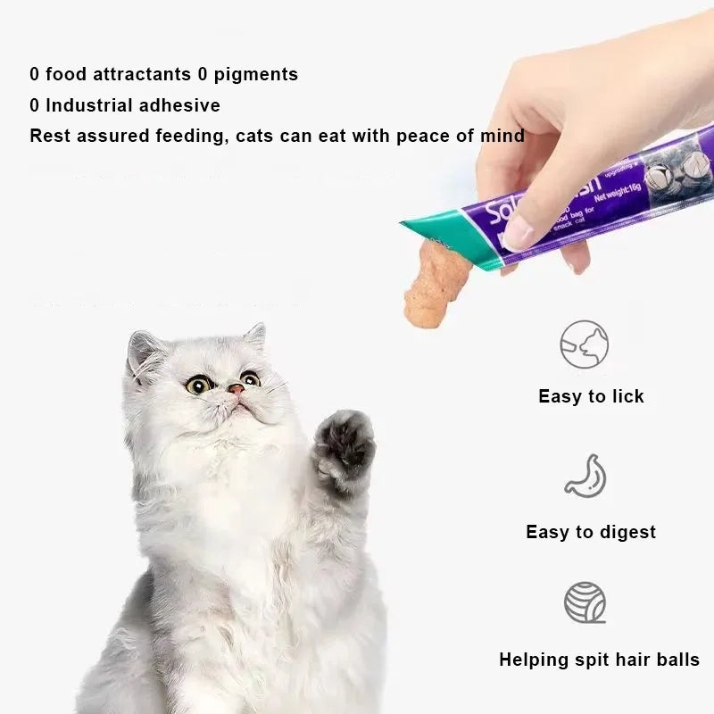 Cat Liquid Treat Variety Pack, 30 Assorted Abalone, Tuna & Chicken Wet Snacks for Young Cats - Bond Well Supplies