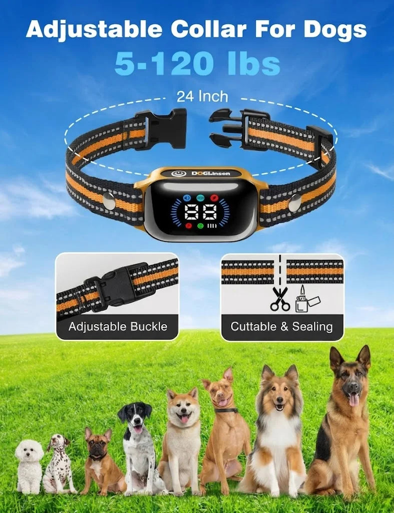 Waterproof Dog Training Collar, 2-in-1 Automatic Anti-Bark & Remote Training Collar for All-Size Dogs - Bond Well Supplies