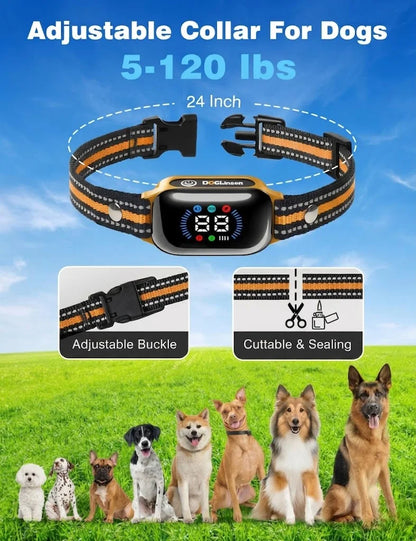 Waterproof Dog Training Collar, 2-in-1 Automatic Anti-Bark & Remote Training Collar for All-Size Dogs - Bond Well Supplies