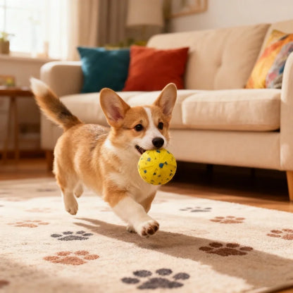 Interactive Automatic Moving Dog Ball, Smart Bouncing and Rotating Toy for Dogs