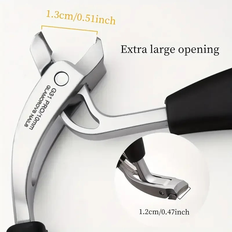 Professional Toenail Clipper, Wide Jaw Cutter for Thick and Hard Nails