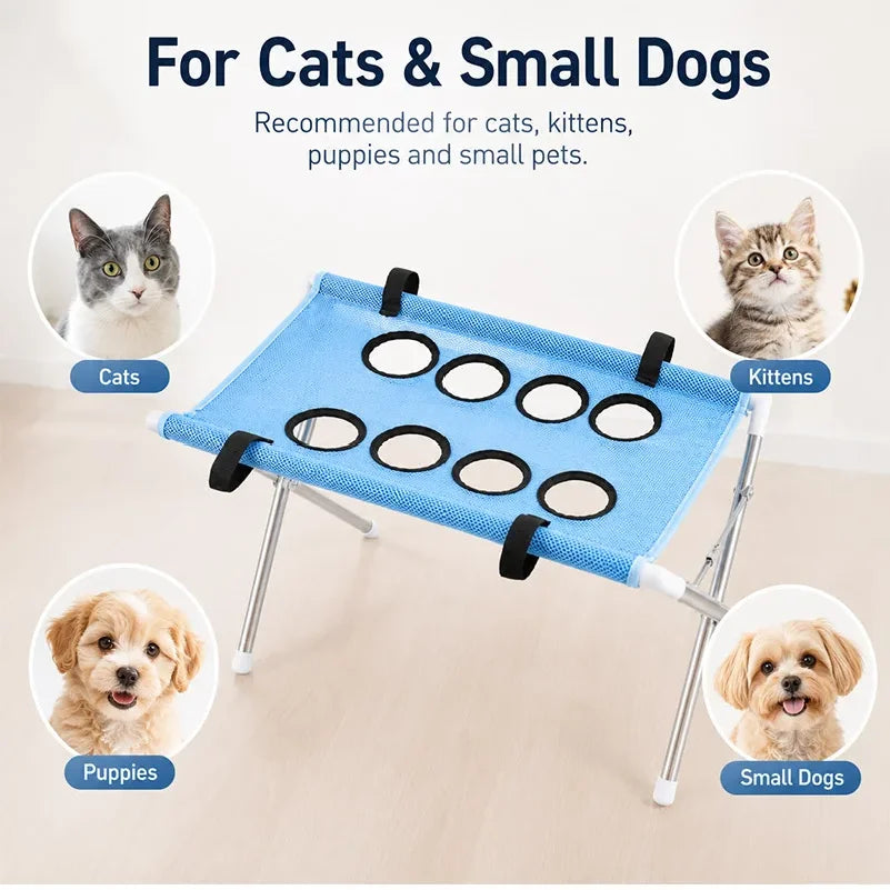 Portable Pet Bathing Frame, Foldable Grooming Hammock with Breathable Washable Mesh - Bond Well Supplies