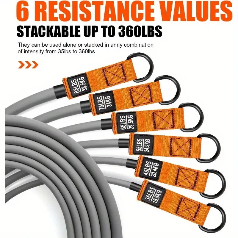 Resistance Strap with Handles, Muscle Training, Strength Building & Home Fitness Exercise Equipment
