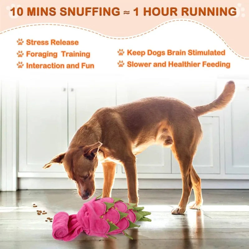 Interactive Dog Snuffle Mat, Treat Puzzle Slow Feeder & Foraging Training Mat, Machine Washable - Bond Well Supplies